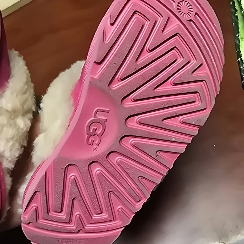 Ugg Cozy II Pink Suede Slip On Slippers